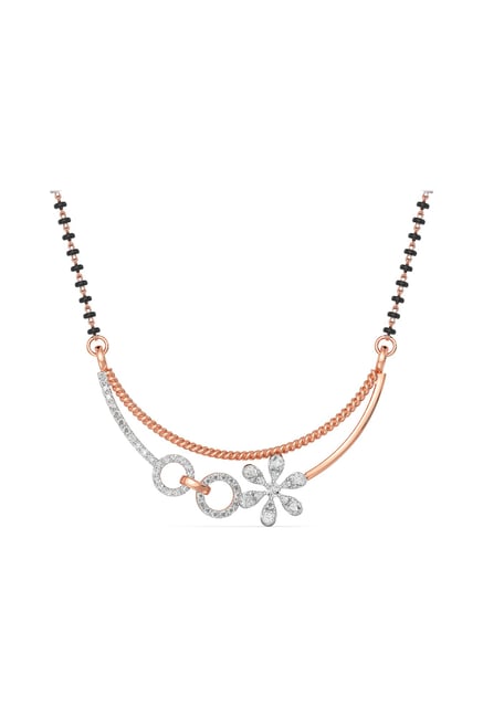 Joyalukkas 18 kt Gold & Diamond Mangalsutra