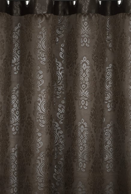 Buy Swayam Chocolate Brown Printed Window Curtain Set Of 2