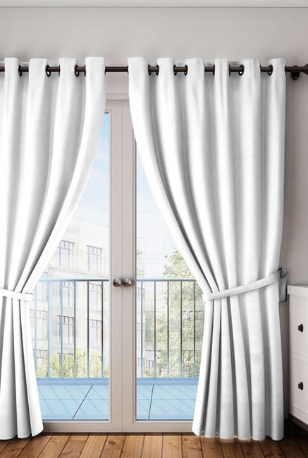 Faux deals silk curtains