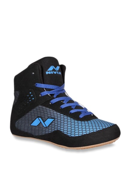 Nivia Blue \u0026 Black Wrestling Shoes from 