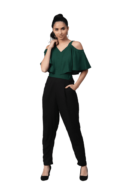 black and green jumpsuit