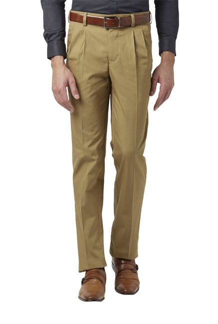 Linen and cotton double pleated trousers  GutteridgeEU  Trousers Uomo