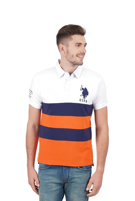 multicolor polo t shirt