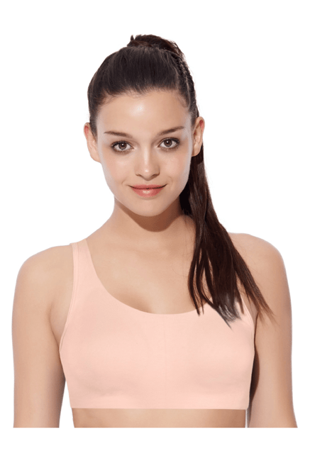 Enamor Pink Non Wired Non Padded Sports Bra Price in India