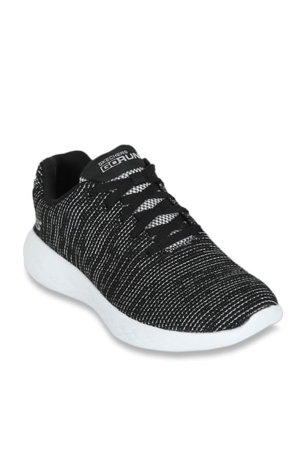 skechers black walking shoes