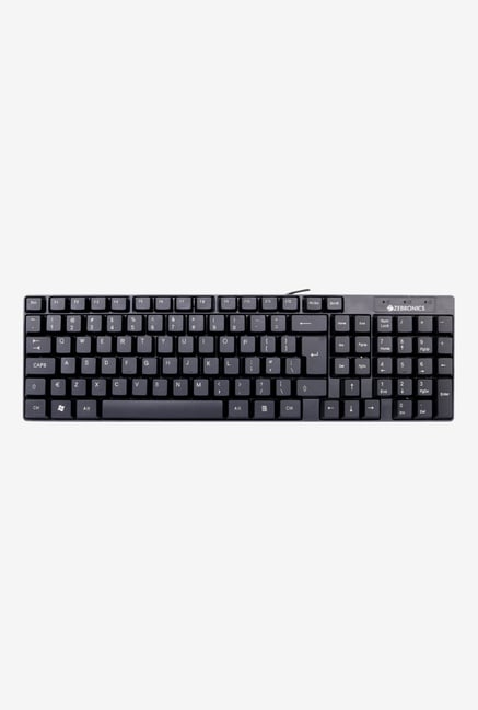 Zebronics ZEB-K25 Standard USB Wired keyboard (Black)