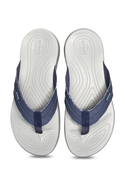 Crocs Santa Cruz Navy Flip Flops from Crocs at best prices on Tata CLiQ