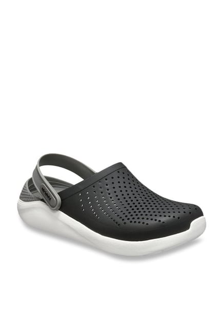 Crocs literide best sale black and white