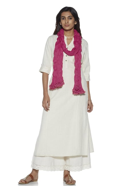 Utsa by Westside Pink Crushed Dupatta