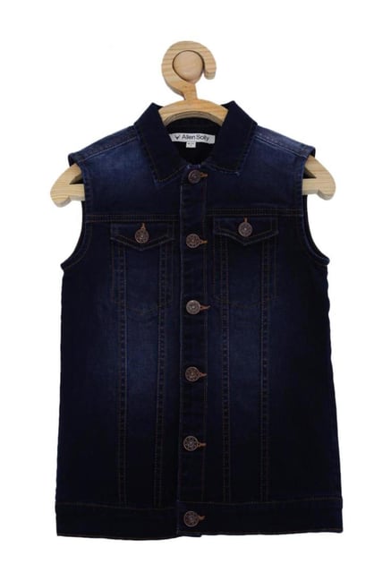 Allen Solly Junior Navy Solid Jacket