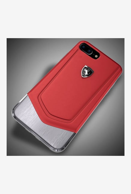 Buy Ferrari Leather + Metal Case Back Cover For iPhone 8 Plus Online At Best Price @ Tata CLiQ