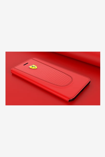Ferrari California T Series Leather Flip Cover For Apple iPhone 7 Red Ferrari Electronics TATA CLIQ