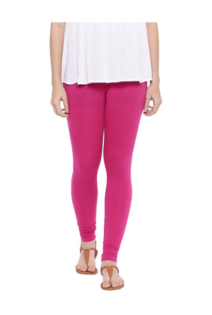 Go Colors! Go Colors Fuchsia Mid Rise Leggings