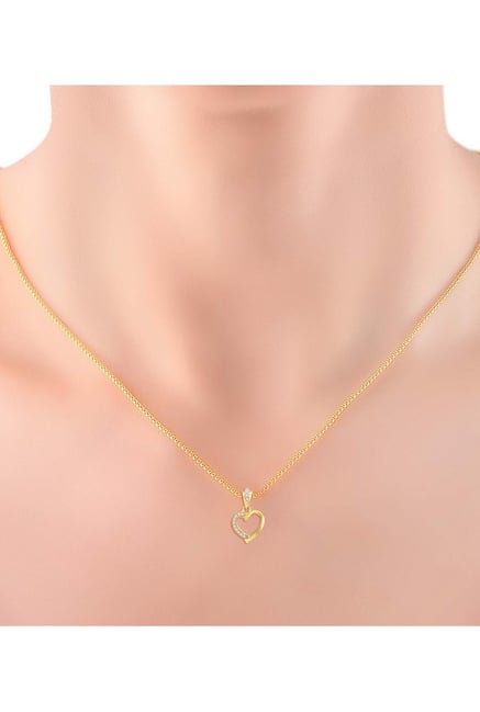 Candere by Kalyan Jewellers 14K (585) Yellow Gold & Pendant With Chain for  Women 14kt Yellow Gold Pendant Price in India - Buy Candere by Kalyan  Jewellers 14K (585) Yellow Gold &