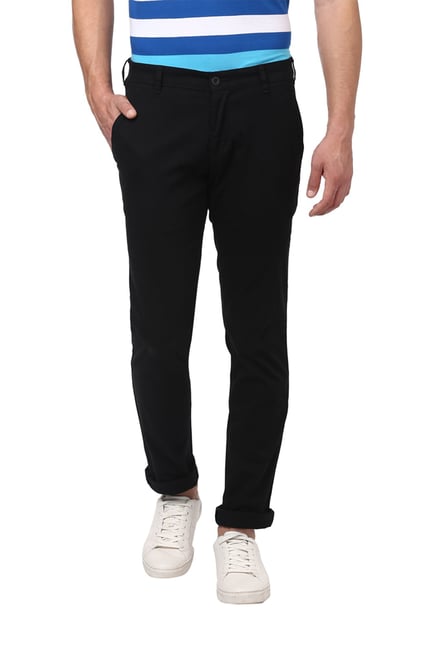 Parx Casual Trousers : Buy Parx Tapered Fit Printed Grey Trouser Online |  Nykaa Fashion