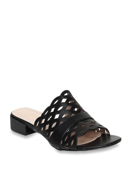 black casual sandals
