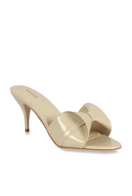 Notion London Beige Casual Stilettos