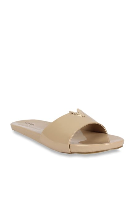 Notion London Beige Casual Sandals