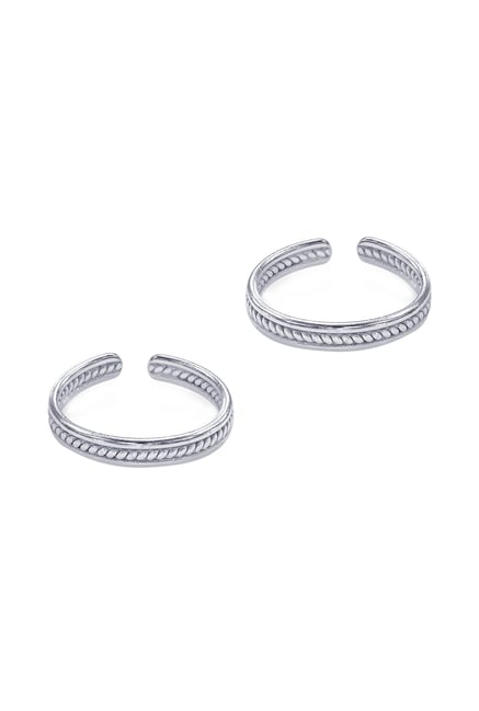 Taraash 92.5 Sterling Silver Toe Ring-picture-14
