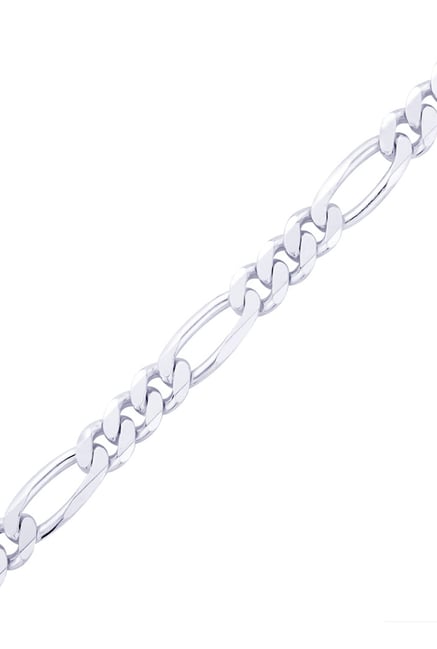 Buy Taraash Sterling Silver Figaro Chain Bracelet Online At