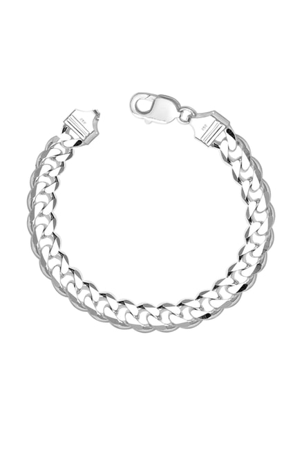 Fashionable 925 Sterling Silver Rope Chain Bracelet With Small Beads
