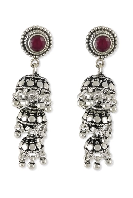 Taraash Three Laye 925 Sterling Silver Earrings Online At Best Taraash Three Laye 925 Sterling Silver Earrings