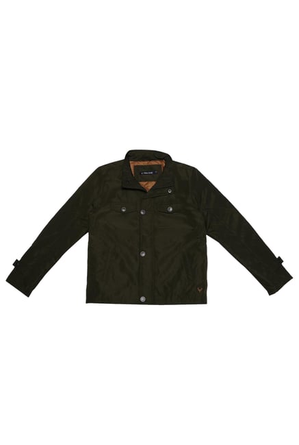 Allen Solly Junior Olive Solid Jacket