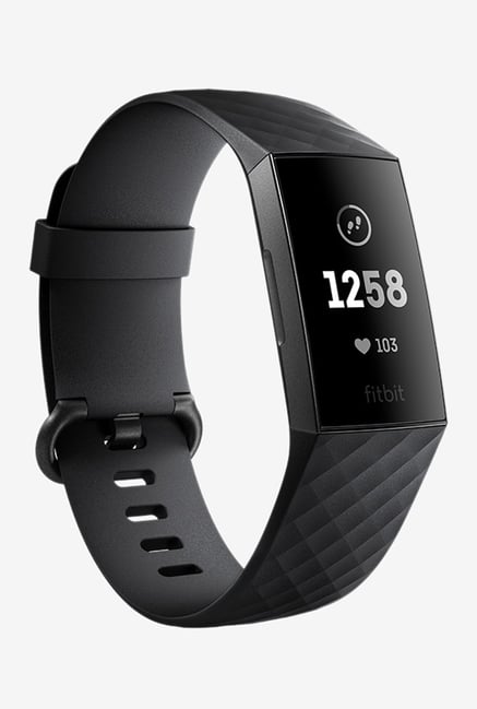 Fitbit Charge 3 FB410GMBK-CJK Fitness Tracker (Black & Graphite) from ...