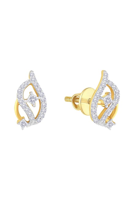 Buy Malabar Gold & Diamonds 18 Kt (750) Purity Rose Gold Mine Diamond  Earring Mber10440M2 For Women at Amazon.in