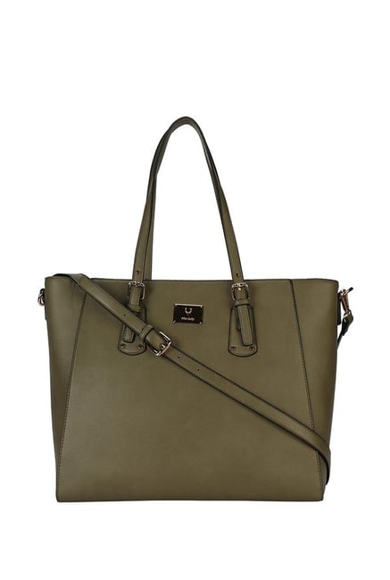 allen solly olive green bag