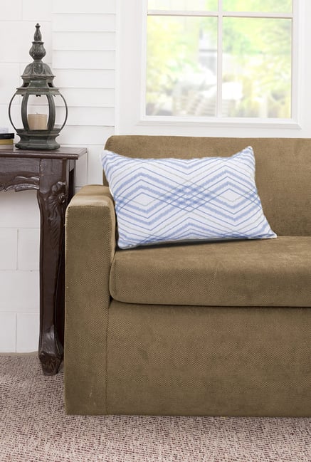 Maspar Blue 100% Cotton Cushion Cover-picture-39