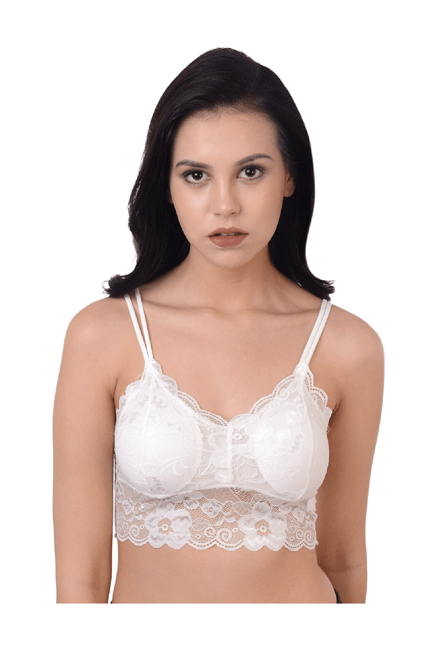 Buy Da Intimo White Non Wired Padded Bralette for Women Online @ Tata CLiQ