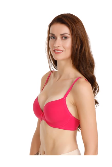 IN CARE Dark Peach Half Coverage Non-Wired Push-Up Bra