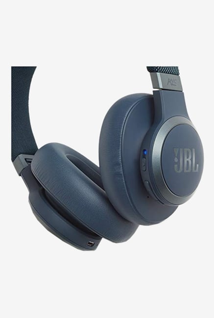 JBL LIVE 650BTNC Over The Ear Bluetooth Headphone With Mic (Blue)