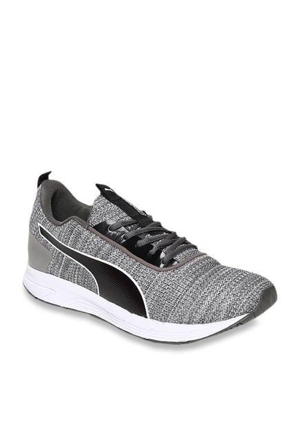 puma charcoal grey running shoes