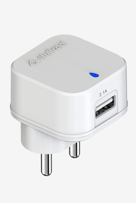Stuffcool Pluto 2.1 Amp Single USB Wall Charger White
