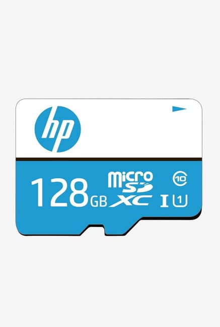 HP U1 TF 128GB Class 10 MicroSD Memory Card with Adapter (Blue)