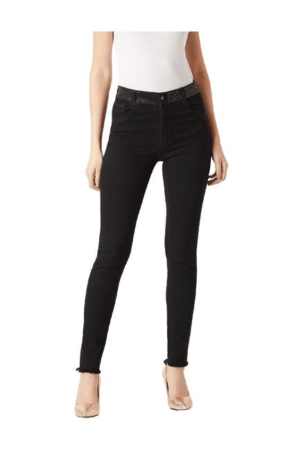Miss Chase Black Cotton Jeans-picture-33