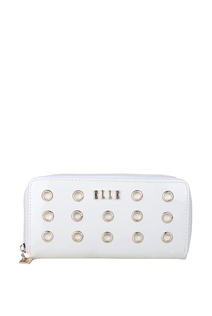 Elle White Casual Wallet for Women