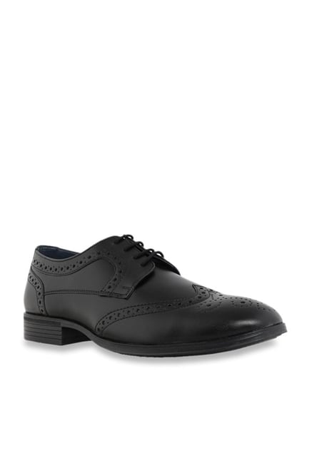 Bata Black Brogue Shoes from Bata at 