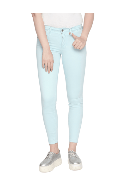 pastel blue jeans