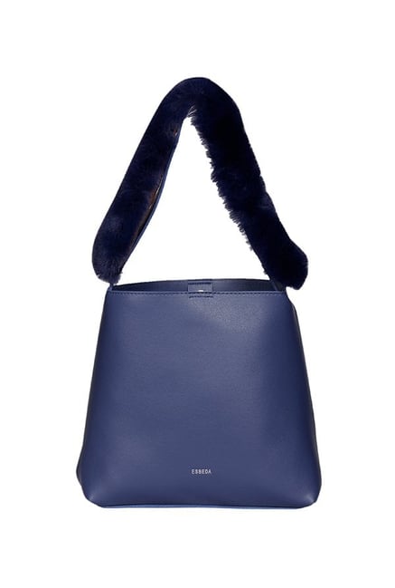 Esbeda Blue Solid Hobo Shoulder Handbag