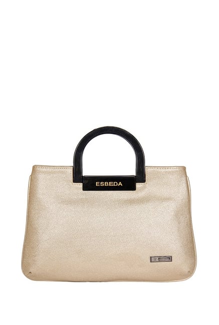 Esbeda Cream Textured Handbag