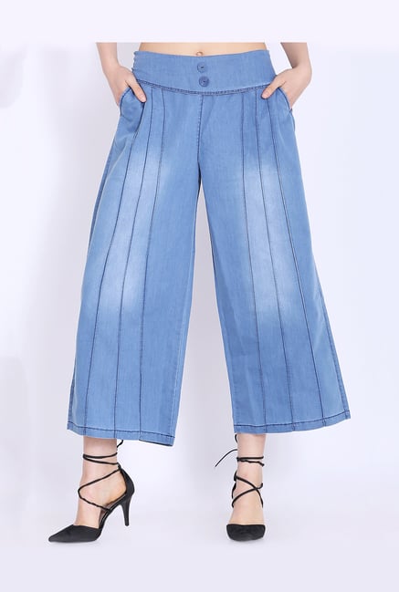 Westwood Light Blue Pleated Culottes