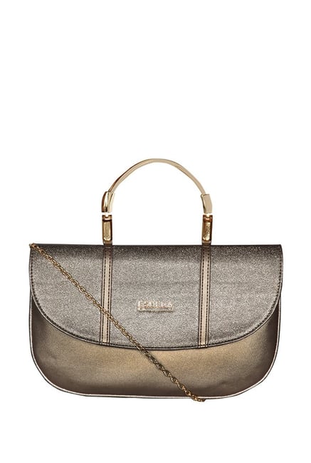 Esbeda Antique Gold Solid Handbag