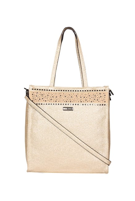 Esbeda Golden Embellished Shoulder Handbag