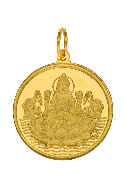 Buy Sri Jagdamba Pearls 22k 916 5gm Gold Coin cum Pendant Online