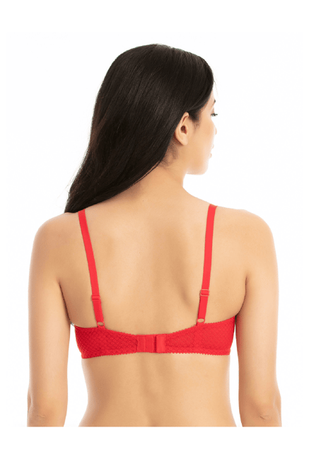 Buy Zivame Red Under Wired Padded T-Shirt Bra for Women Online