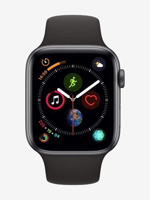 Apple Watch Series 4 (GPS + Cellular 44mm) Space Gray Aluminum Case with Sport Band (Black)