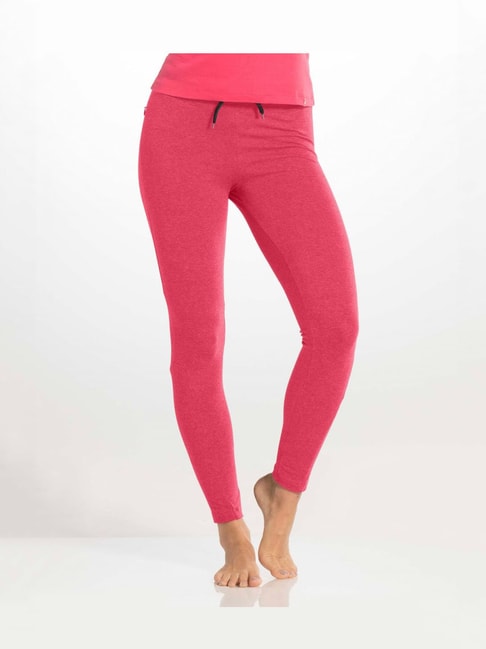 Buy Jockey Magenta Textured Yoga Pants - AA01 for Women Online